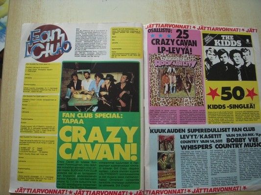 rare revue, crazy cavan , en finlande 